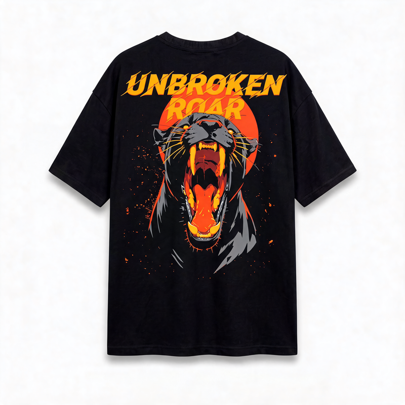 Black Unbroken Roar T-Shirt